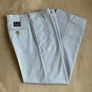 Polo Ralph Lauren Boys 100% Cotton Blue Oxford Slacks Classic Fit Size 7