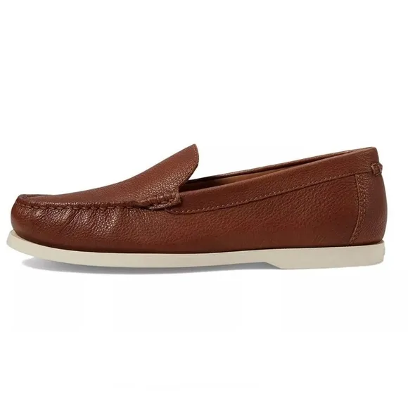 Polo Ralph Lauren Men Merton Leather Venetian Loafers Sz 7 Brown Dress Shoe New