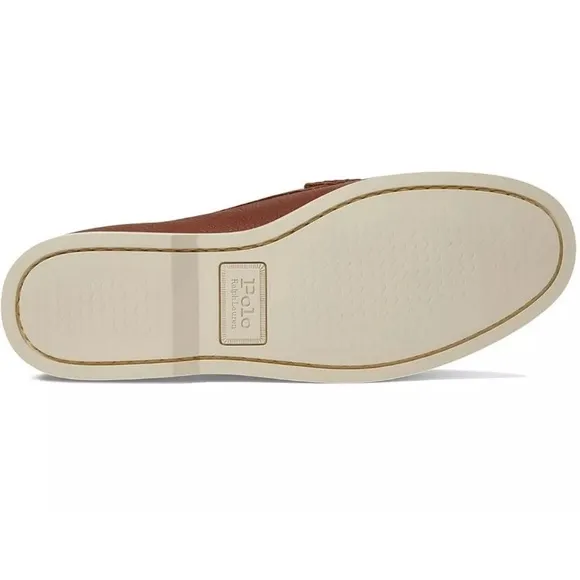 Polo Ralph Lauren Men Merton Leather Venetian Loafers Sz 7 Brown Dress Shoe New