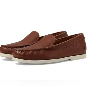 Polo Ralph Lauren Men Merton Leather Venetian Loafers Sz 7 Brown Dress Shoe New
