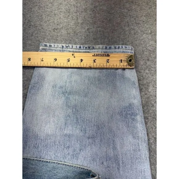 Polo Ralph Lauren Men's Jeans 34x30 Varick Slim‎ Straight Light Wash Distressed