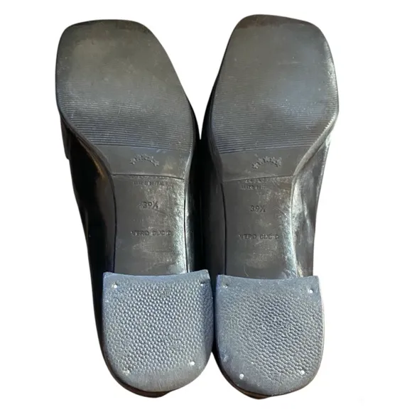 PRADA Vintage Classic Black Patent Leather Loafer Moccasin Shoes EU 39.5 US8.5