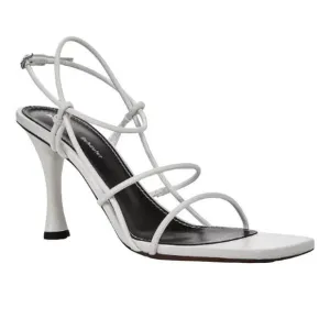 Proenza Schouler White Leather High Heel Strappy Sandals Size 40.5