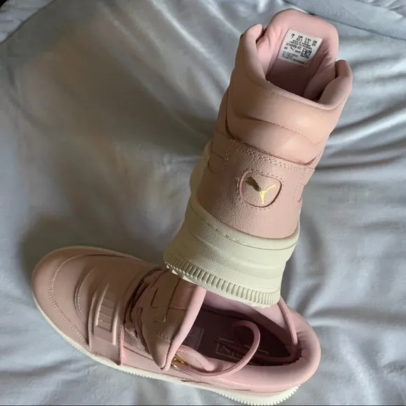 PUMA Deva Boot Womens Marshmallow Light Pink Boots