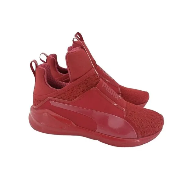 Puma Fierce Women's Trainer High Top Red Sneakers Athletic Sz 7 New