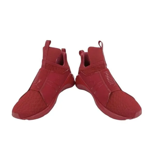Puma Fierce Women's Trainer High Top Red Sneakers Athletic Sz 7 New