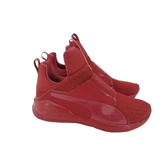 Puma Fierce Women's Trainer High Top Red Sneakers Athletic Sz 7 New