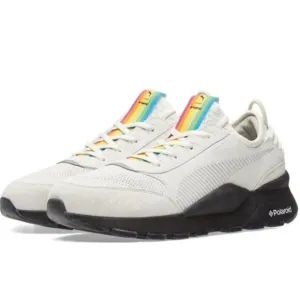 PUMA Men's Marshmallow &amp; Puma Black Limited RS-0 X Polaroid Collab Sneaker 11.5