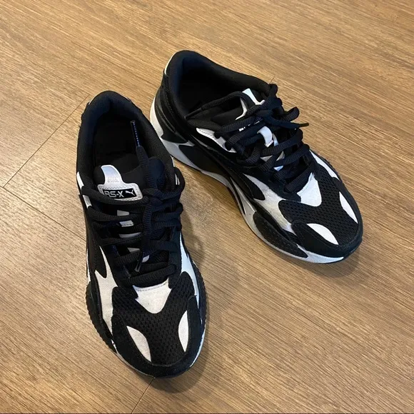 Puma RS-X Black &amp; White Dad Sneakers