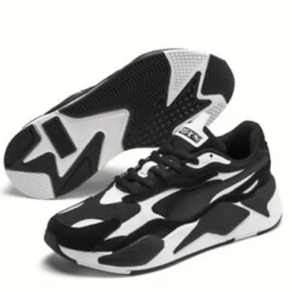 Puma RS-X Black &amp; White Dad Sneakers