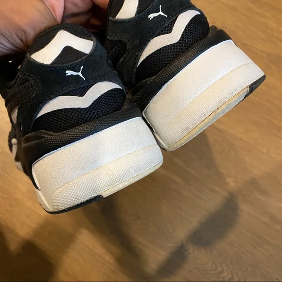 Puma RS-X Black &amp; White Dad Sneakers