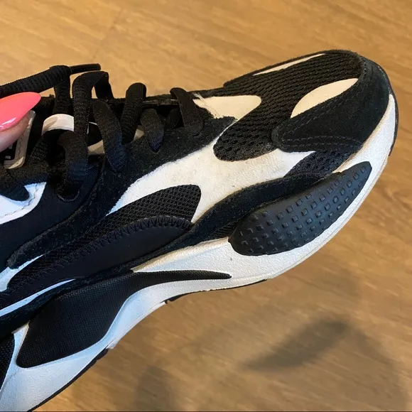 Puma RS-X Black &amp; White Dad Sneakers