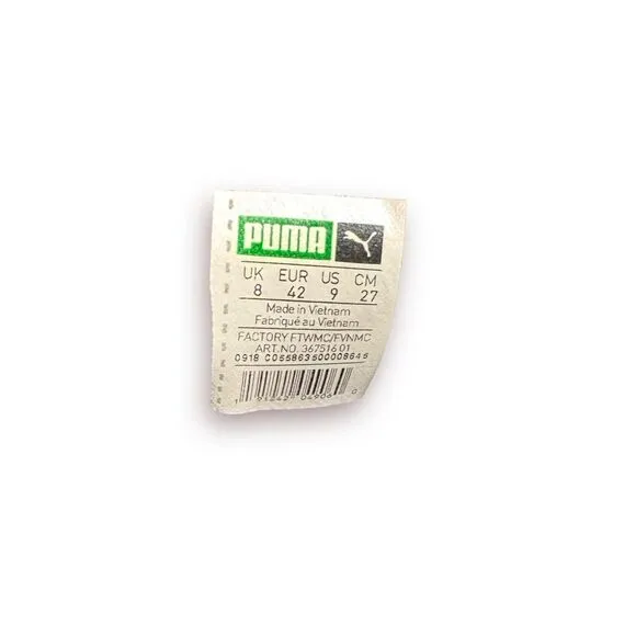 Puma Thunder Spectra Black Shoes Y2K Sneakers Size‎ 9