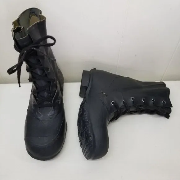QMC 6N Black Military Combat Boots Lace Up Rubber Insulated MICKEY