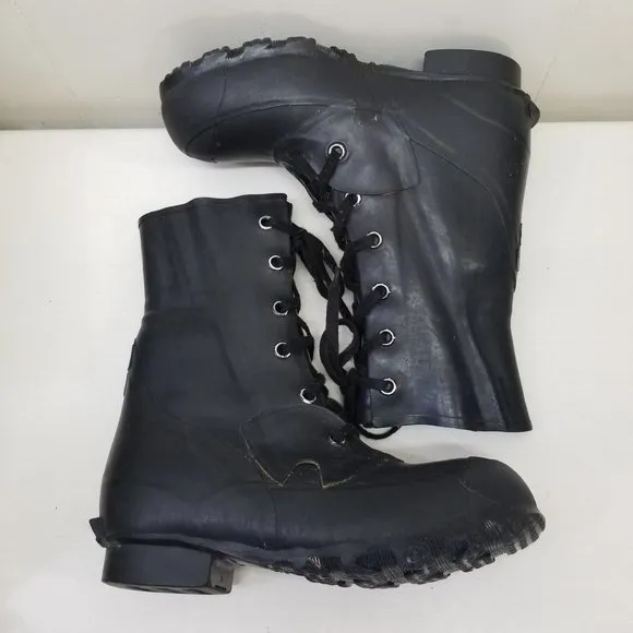 QMC 6N Black Military Combat Boots Lace Up Rubber Insulated MICKEY