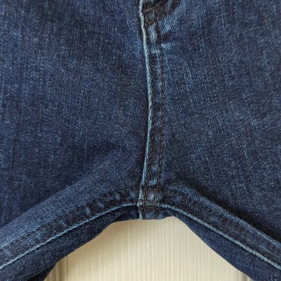 Rag &amp; Bone Classic Dark Wash High Rise 10 Inch Skinny Capri Side Slit Jeans 25