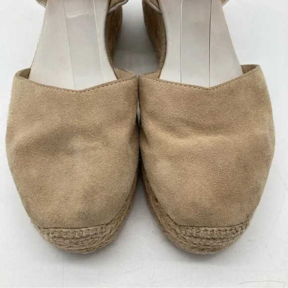 Rag &amp; Bone Kea Suede and Leather Platform Jute Espadrille