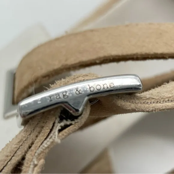 Rag &amp; Bone Kea Suede and Leather Platform Jute Espadrille