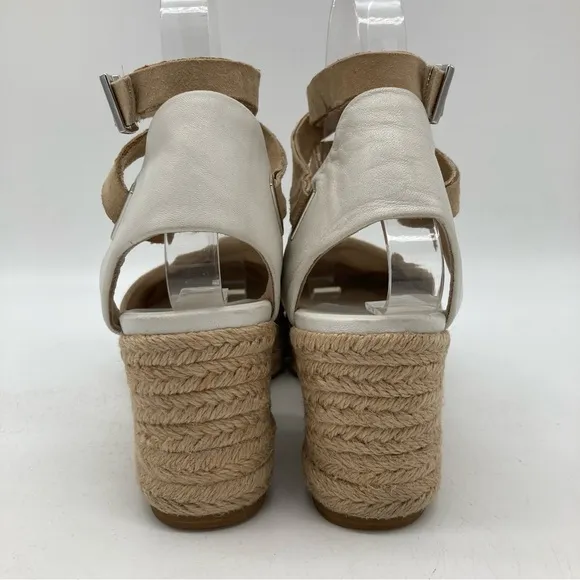 Rag &amp; Bone Kea Suede and Leather Platform Jute Espadrille