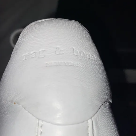 Rag &amp; Bone Linden White Leather Chunky Platform Sneakers size 9.5 / 39.5 NEW NIB