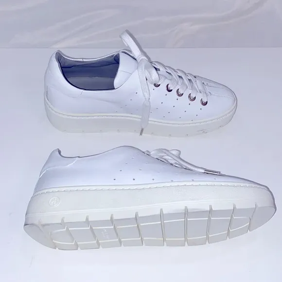 Rag &amp; Bone Linden White Leather Chunky Platform Sneakers size 9.5 / 39.5 NEW NIB