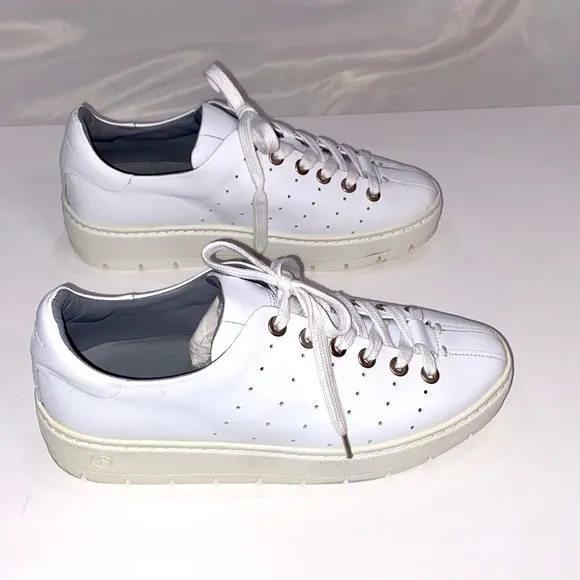 Rag &amp; Bone Linden White Leather Chunky Platform Sneakers size 9.5 / 39.5 NEW NIB