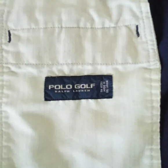 Ralph Lauren Polo Golf Navy Performance Shorts Size 34