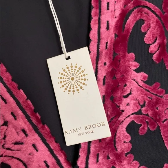 Ramy Brook NWT Clarice Velvet-Burnout Dress
