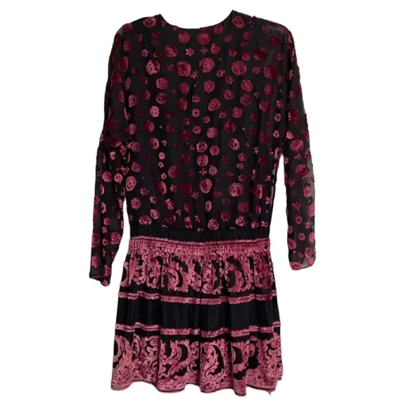 Ramy Brook NWT Clarice Velvet-Burnout Dress