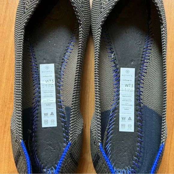 RARE Rothy's Walnut Python Point Flats