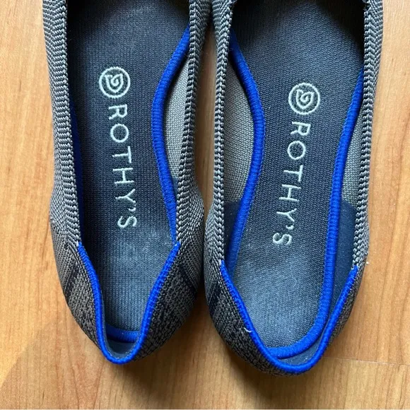 RARE Rothy's Walnut Python Point Flats