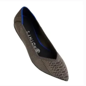 RARE Rothy's Walnut Python Point Flats