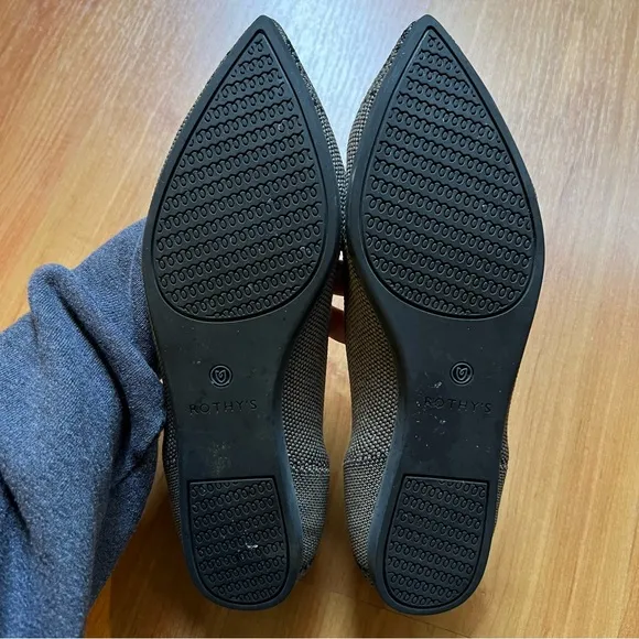 RARE Rothy's Walnut Python Point Flats