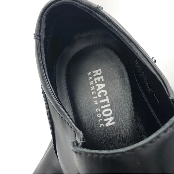 Reaction Mens Slip On Black Dress Loafers