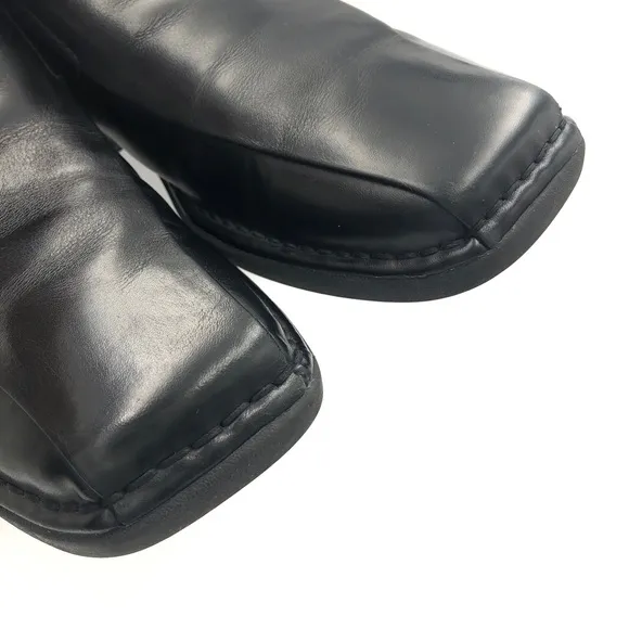 Reaction Mens Slip On Black Dress Loafers