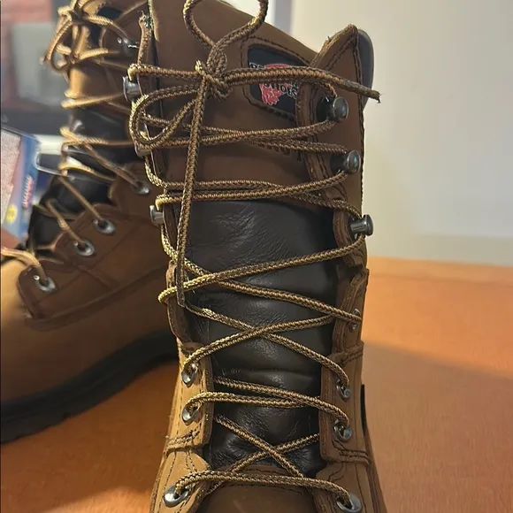 Red Wing Brown Leather Work Boots