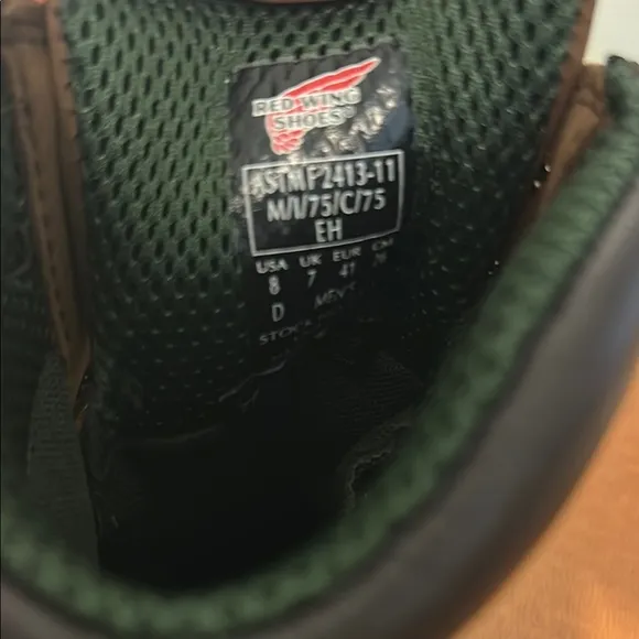 Red Wing Brown Leather Work Boots