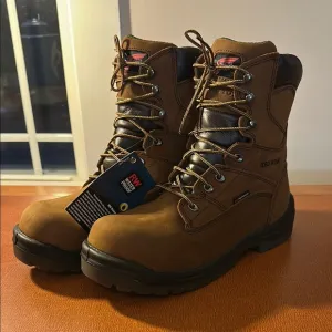 Red Wing Brown Leather Work Boots