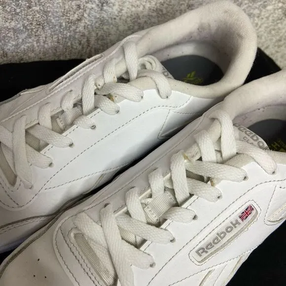 Reebok Classic White Sneakers Size 12