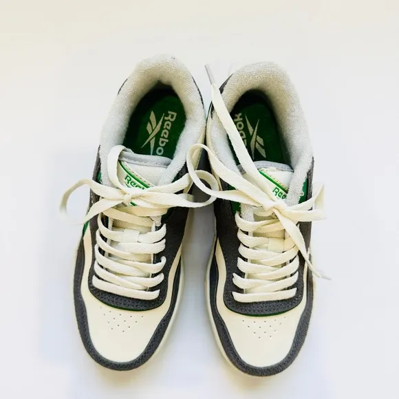 REEBOK kids green and grey sneakers NEW
