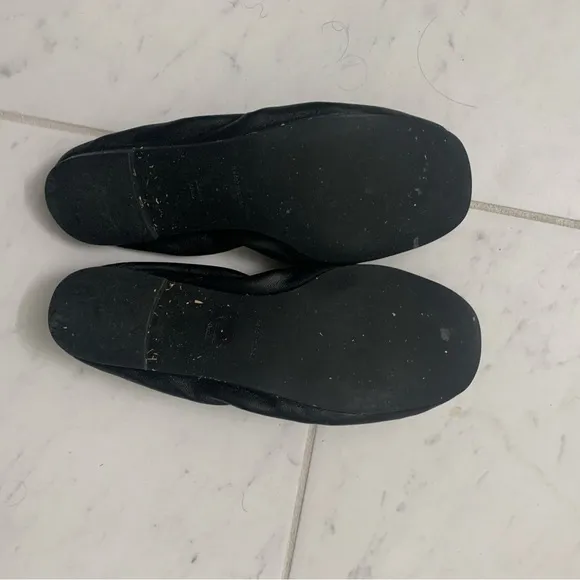 Reformation Bettie black ballet flats 8 great used condition