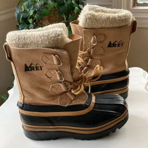 REI Lace Up Wool Lined Winter Snow Boots Size 6