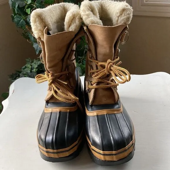 REI Lace Up Wool Lined Winter Snow Boots Size 6