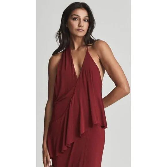 Reiss XENA STRAPPY OPEN BACK COCKTAIL DRESS NWT Size 6