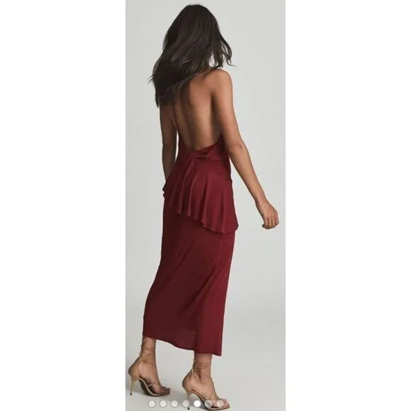 Reiss XENA STRAPPY OPEN BACK COCKTAIL DRESS NWT Size 6