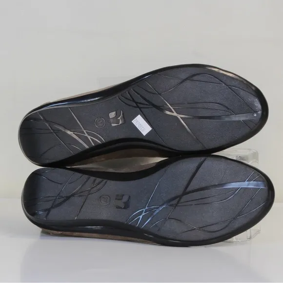 Revere Womens' Rusty Metallic Seoul Leather Loafers NWT