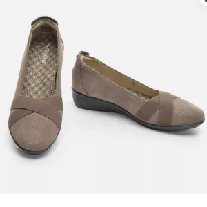 Revere Womens' Rusty Metallic Seoul Leather Loafers NWT