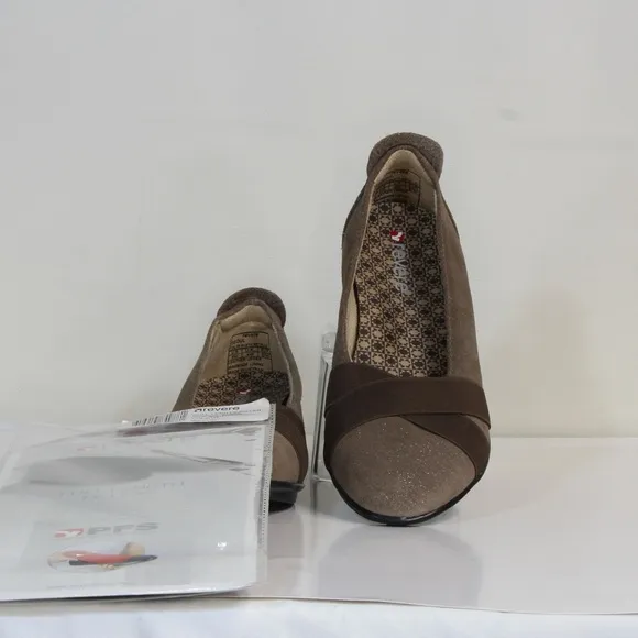 Revere Womens' Rusty Metallic Seoul Leather Loafers NWT