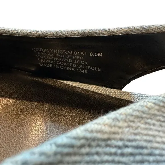 Revolve Steve Madden Coralyn Denim Jean Slingback Pointed Toe Flat NWOT