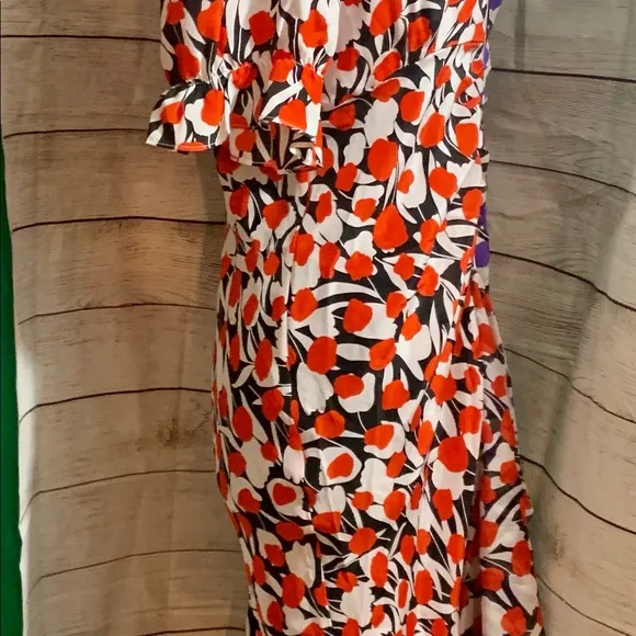 RIXO LONDONARIEL TULIP CONTRAST COLOUR DRESS M